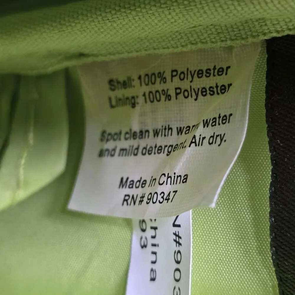 EDDIE BAUER Water Resistant Bag Green Gray & Black Large Diaper Bag